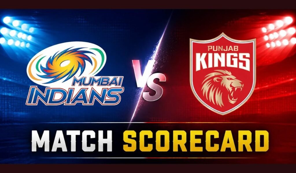 Mumbai Indians vs Punjab Kings Match Scorecard