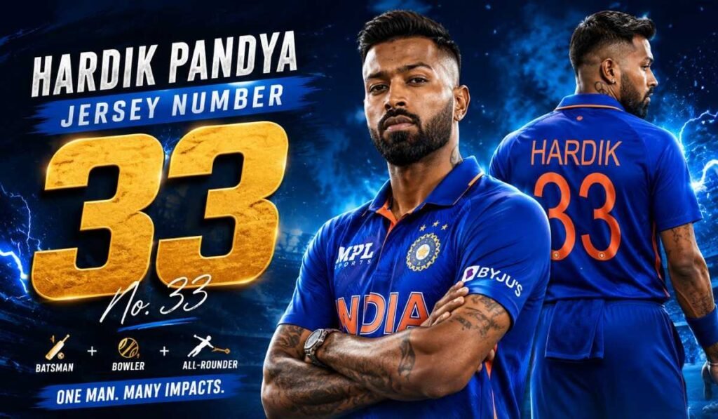 Hardik Pandya Jersey Number