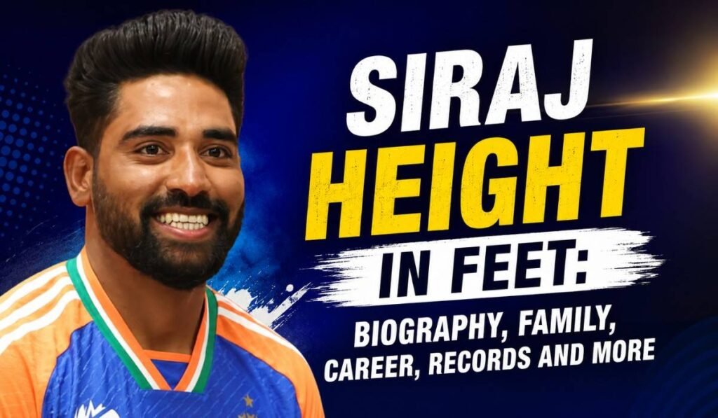 Siraj Height in Feet