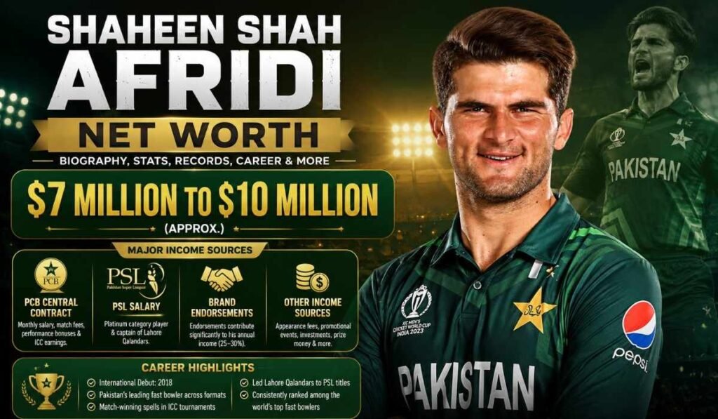 Shaheen Shah Afridi Net Worth