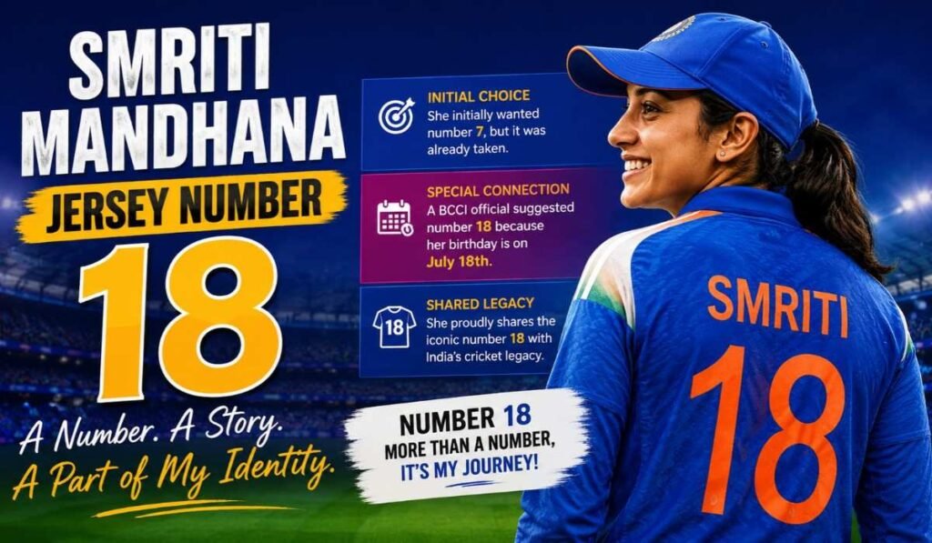 Smriti Mandhana Jersey Number