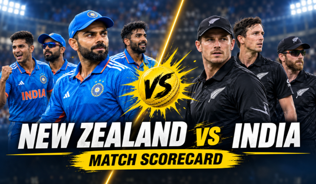 New Zealand National Cricket Team vs India National Cricket Team Match Scorecard